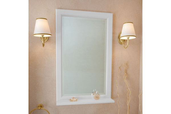 Мебель для ванной La Beaute Classic Michel 60 белый матовый, фурнитура золото, напольная, с доводчиками