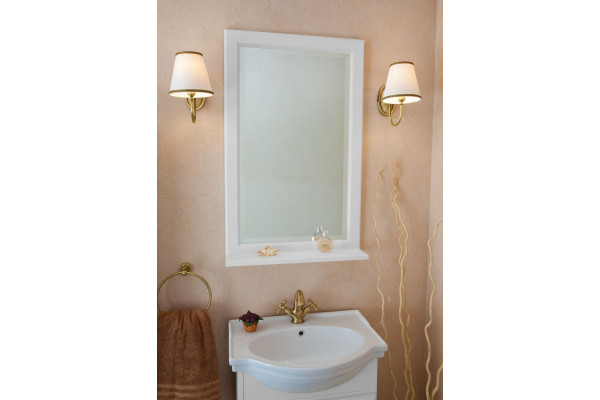 Мебель для ванной La Beaute Classic Michel 60 белый матовый, фурнитура бронза, напольная, с доводчиками