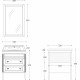 Мебель для ванной La Beaute Classic Vivien Сassetto 70 белый с патиной, фурнитура серебро, напольная, с ящиками