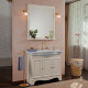 Тумба для комплекта La Beaute Classic Michel 100 слоновая кость матовый, фурнитура золото, напольная, с дверками