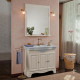 Мебель для ванной La Beaute Classic Michel 100 слоновая кость матовый, фурнитура бронза, напольная, с доводчиками