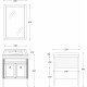 Мебель для ванной La Beaute Classic Vivien Porta 70 белый с патиной, фурнитура серебро, напольная, с дверками