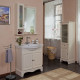Мебель для ванной La Beaute Classic Michel 80 слоновая кость матовый, фурнитура серебро, напольная, с доводчиками