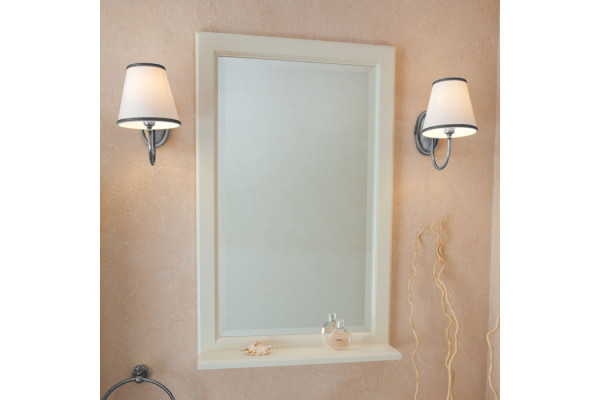 Мебель для ванной La Beaute Classic Michel 80 слоновая кость матовый, фурнитура серебро, напольная, с доводчиками