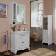 Мебель для ванной La Beaute Classic Michel 80 белый матовый, фурнитура бронза, напольная, с доводчиками