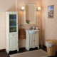 Мебель для ванной La Beaute Classic Michel 60 слоновая кость матовый, фурнитура серебро, напольная, с доводчиками