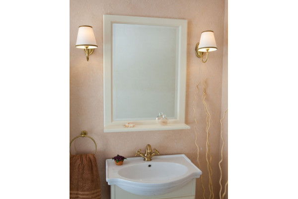Мебель для ванной La Beaute Classic Michel 70 слоновая кость матовый, фурнитура бронза, напольная, с доводчиками