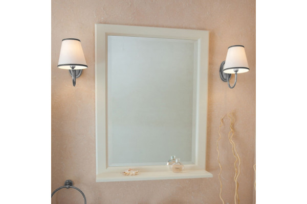 Мебель для ванной La Beaute Classic Michel 70 слоновая кость матовый, фурнитура серебро, напольная, с доводчиками
