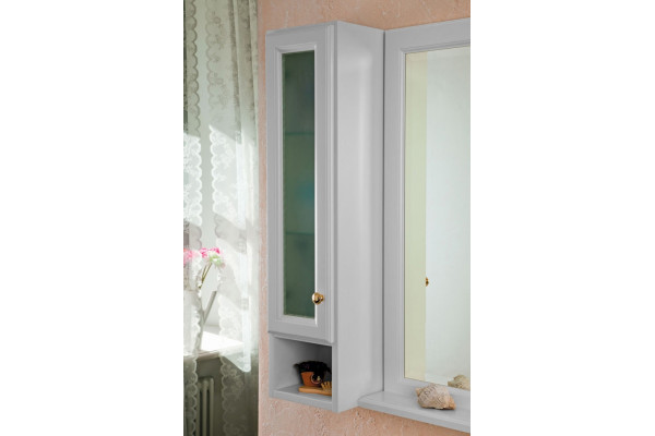 Мебель для ванной La Beaute Classic Michel 80 белый матовый, фурнитура золото, напольная, с доводчиками