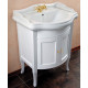 Тумба для комплекта La Beaute Classic Lorette 65 белый матовый, фурнитура золото, напольная, с дверками