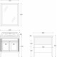Мебель для ванной La Beaute Classic Vivien Porta 80 белый с патиной, фурнитура серебро, напольная, с дверками
