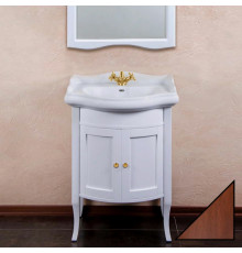 Тумба для комплекта La Beaute Classic Lorette 65 орех матовый, фурнитура золото, напольная, с дверками