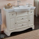 Тумба для комплекта La Beaute Classic Michel 120 слоновая кость матовый, фурнитура серебро, напольная, с доводчиками