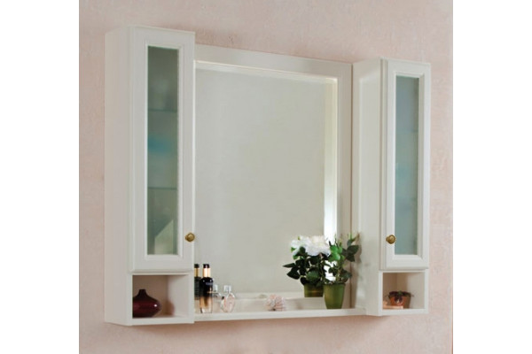 Мебель для ванной La Beaute Classic Michel 120 слоновая кость матовый, фурнитура бронза, напольная, с доводчиками