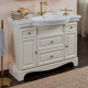 Тумба для комплекта La Beaute Classic Michel 120 слоновая кость матовый, фурнитура бронза, напольная, с доводчиками