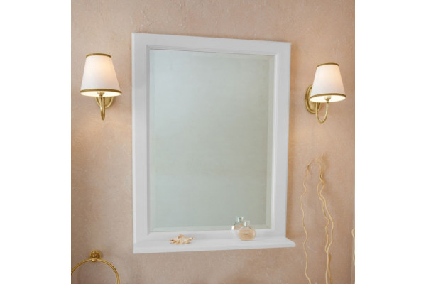 Мебель для ванной La Beaute Classic Michel 120 белый матовый, фурнитура золото, напольная, с доводчиками