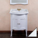 Тумба с раковиной La Beaute Classic Lorette 65 белый глянец, фурнитура бронза, напольная, с дверками