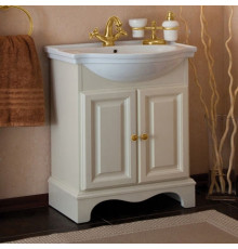 Тумба для комплекта La Beaute Classic Michel 70 слоновая кость матовый, фурнитура золото, напольная, с дверками