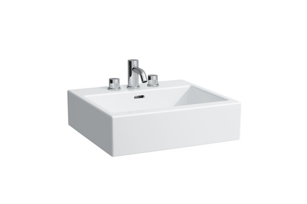 Laufen Living City Раковина 600х460х140мм с 3 отв. под смеситель цвет: белый 8.1743.4.000.108.1