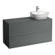 Laufen New Classic База под раковину подвесная раковина справа  1180х450х600 мм 2 ящика цвет серый (для раковины 816852) 4.0608.8.085.627.1