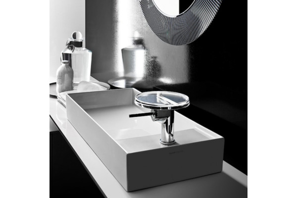 Laufen Kartell Раковина-чаша 750х350х120мм без перелива без отв. под смеситель со скр. сливом цвет: белый 8.1233.2.000.112.1