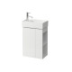 Laufen Kartell Тумба под раковину 815335 440х270х600 мм петли слева полка открытая  справа цвет: белый матовый 4.0751.7.033.640.1