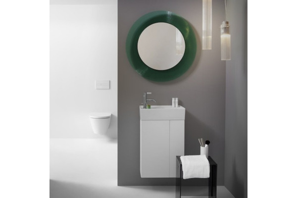 Laufen Kartell Тумба под раковину 815335 440х270х600 мм петли слева полка открытая  справа цвет: белый матовый 4.0751.7.033.640.1