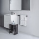 Laufen Kartell Тумба с керамической  раковиной цвет белый  500х500х725мм с 2 выдвиж. ящиками с 1 отв. под смеситель цвет: белый матовый 8.6033.1.640.104.1