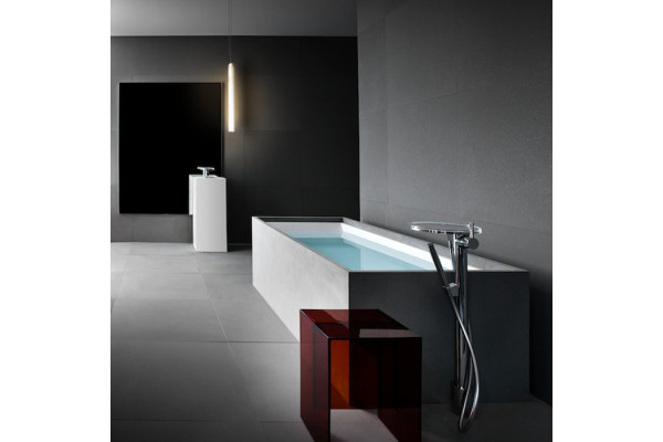 Laufen Kartell Ванна 1700x860x440мм свободностоящая с слив-переливом с подсветкой  сист. подъема материал: композит цвет: белый 2.2433.2.000.616.1