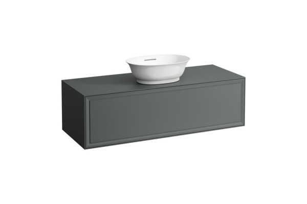 Laufen New Classic База под раковину подвесная  1180х450х350 мм 1 ящиком цвет серый (для раковины 812852 812853) 4.0602.1.085.627.1