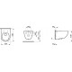 Комплект инсталляция Grohe Rapid SL 3 в 1 + Унитаз Laufen Pro Rimless безободковый + кнопка хром Skate Air цвет белый, бачок 3/6 л