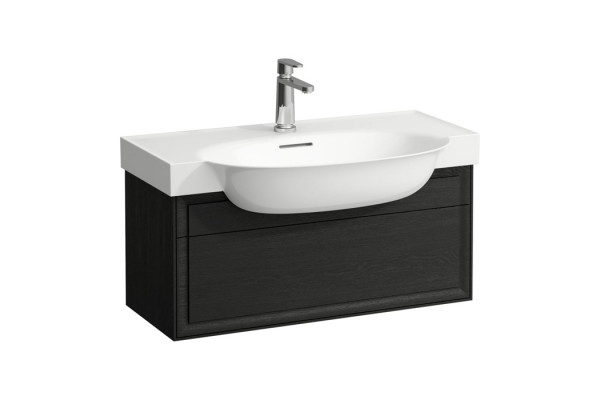 Laufen New Classic База под раковину подвесная  780х320х340 мм 1 ящик цвет черный дуб (для раковины 813855) 4.0604.1.085.628.1