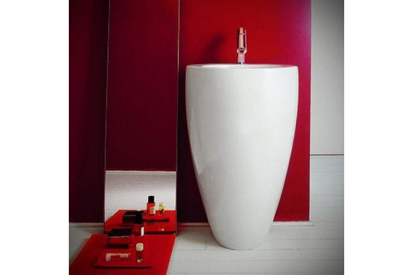 Раковина напольная Laufen Alessi One цвет белый, круглая