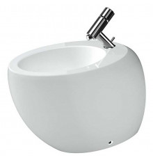 Биде напольное Laufen Alessi One цвет белый, овальное, антивсплеск, 39x58.5 см