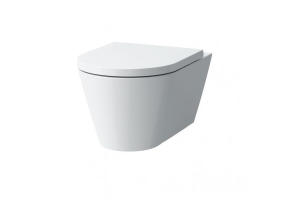 Унитаз подвесной Laufen Kartell  белый, овальный, антивсплеск, 37x54.5 см