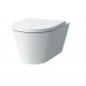 Унитаз подвесной Laufen Kartell  белый, овальный, антивсплеск, 37x54.5 см