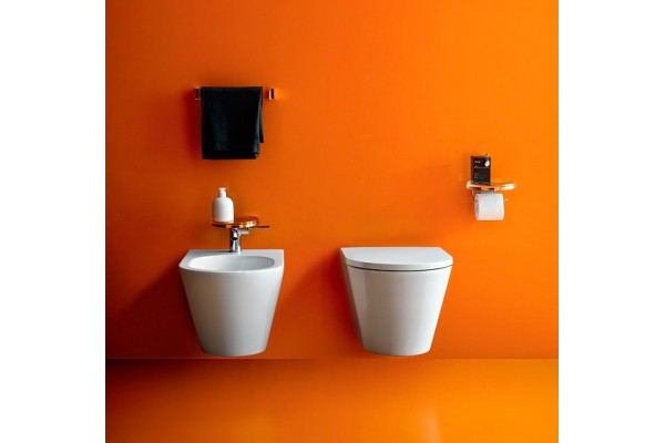 Биде подвесное Laufen Kartell цвет белый, овальное, антивсплеск, 37x54.5 см