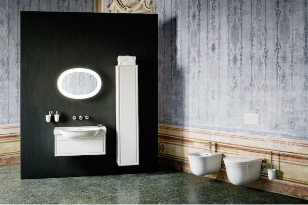 Раковина Laufen New Classic 8.1385.5.000.104.1 80 см полукруглая, цвет белый
