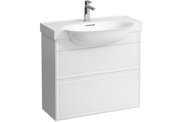 Тумба для комплекта Laufen New Classic 4.0604.2.085.631.1 80 см белая глянцевая подвесная, с ящиками