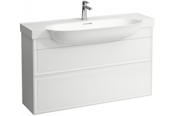 Тумба для комплекта Laufen New Classic 4.0605.2.085.631.1 120 см белая глянцевая подвесная, с ящиками