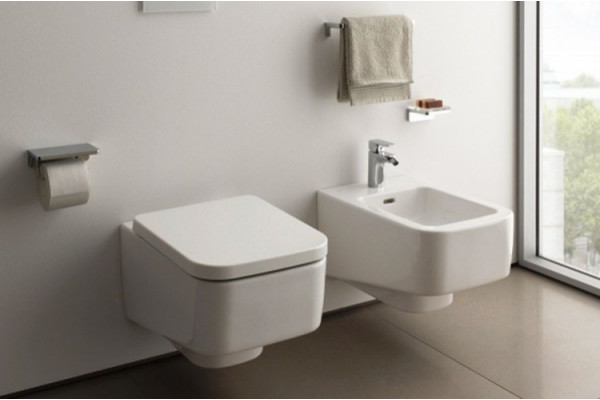 Биде подвесное Laufen Pro S цвет белый, прямоугольное, антивсплеск, 36x53 см