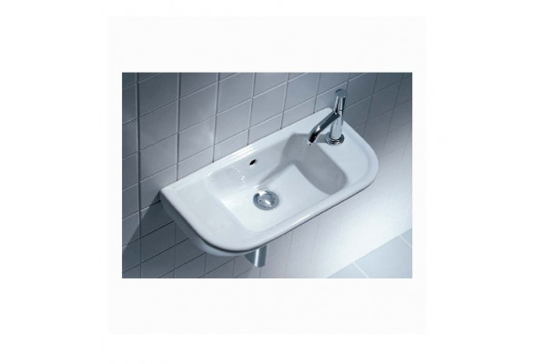 Раковина подвесная Laufen Pro 50х25 R цвет белый, полукруглая, с переливом