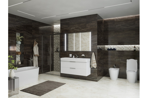 Банкетка Laufen Kartell by Laufen 3.8933.0.085.000.1 дымчато-серая в современном стиле