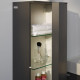 Шкаф-пенал Laufen Kartell by Laufen 4.0828.8.033.642.1 R, шиферный, подвесной, с дверками