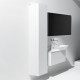 Шкаф-пенал Laufen Ino 4.2545.1.030.170.1 L, белый матовый, подвесной, с дверками