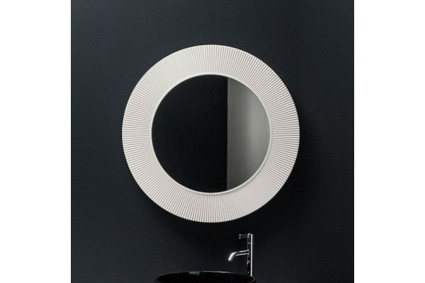 Зеркало Laufen Kartell by Laufen 80 белое округлое, с розеткой