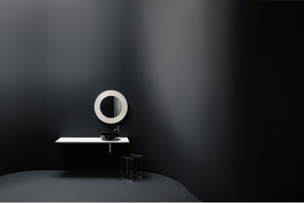 Зеркало Laufen Kartell by Laufen 80 белое округлое, с розеткой