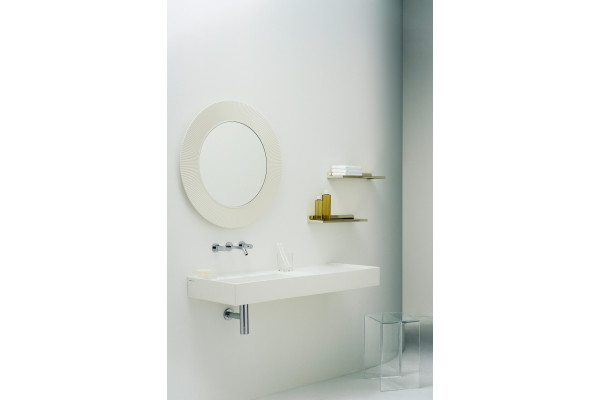 Зеркало Laufen Kartell by Laufen 80 белое округлое, с розеткой