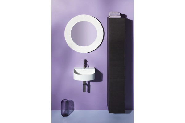 Зеркало Laufen Kartell by Laufen 80 белое округлое, с розеткой