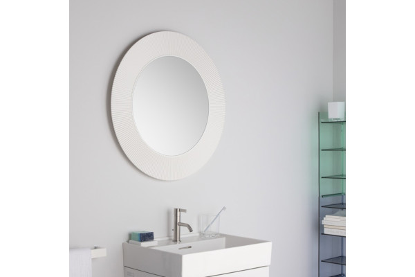 Зеркало Laufen Kartell by Laufen 80 белое округлое, с розеткой